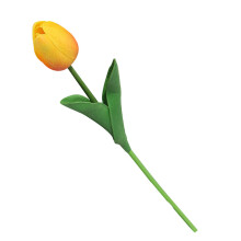 Műtulipánok PU szárral 30 cm-es naplementepiros
