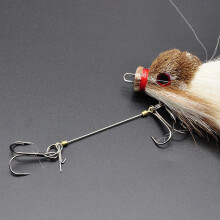 (Yellow) Realistic Furry Fishing Baits Quality Resin Materials For Freshwater Lake Rivers Enhances Durability Easy Handling Yellow