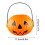 Halloween Pumpkin Candy Bucket with Handle Orange Reusable 4