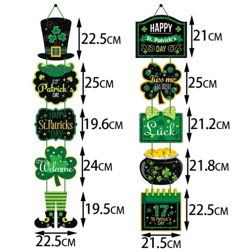 Dørbanner til St. Patricks dag – Velkommen til irsk kløver 1