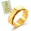 Silver Hexagon Spinner Ring for Men 8mm 1