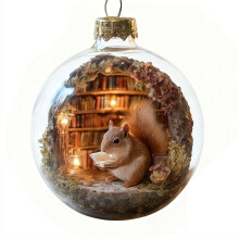 Wildlife Wonders Christmas Ornament – Clear Plastic