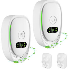 Luftreiniger mit Stecker, Luftionisatoren, Luftreiniger mit Negativ-Ionen-Technologie, für Raucher im Schlafzimmer, 2er-Pack, tragbarer