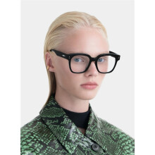 GM UNA.C Brille 53mm, Schwarze Quadratbrille mit Klarlinse, Gentle Monster Stil Alltag Brille