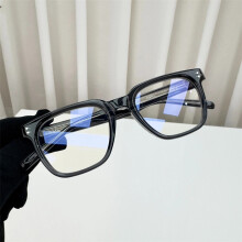 GM KARL Brille 49mm, Klarlinse Quadratbrille, Schwarzes Gestell, Gentle Monster Stil Dekorationsbrille, Farbwahl möglich