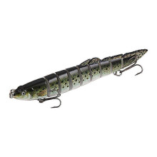 (Black and green) Simulation Loach Lures, Multi - segment Design, 10g/21.5g, Sea Fishing Lures