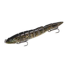 (Striped Yellow) Simulation Loach Lures, Multi - segment Design, 10g/21.5g, Sea Fishing Lures