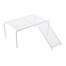 Stainless Steel Rutin Chicken Rack for Hamster Cage Ornament 26.5X15X11CM Stable Platform 1 Set