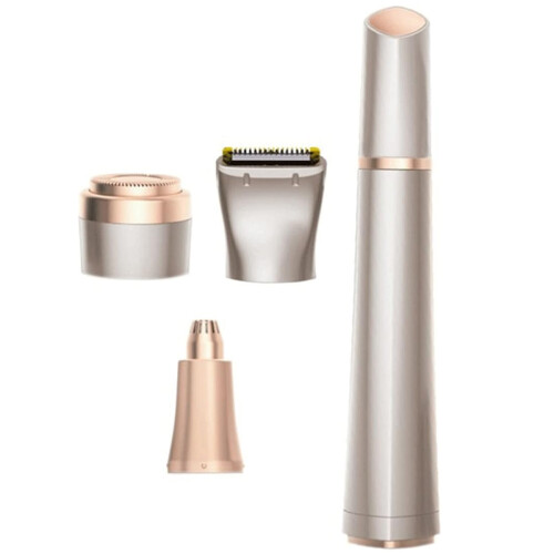 Συσκευή αποτρίχωσης χωρίς πόνο Rose Gold Design, αποτρίχωση προσώπου με φως LED, συμπαγής