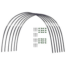 Garden Greenhouse Hoop Set, Gardening Folding Fiber Pole Set