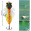 2026 5 Pieces Bionic cicada Lures, Rigid Fishing Lures with Spinning Propeller Hooks Trident 4