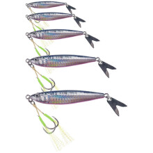 (No. 3) 2026 5Pcs Fishing Spoons Lures Single Hook Set, Spoons Hard Rotating Baits Metal Fishing Lures Fishing Sequins Lures Baits