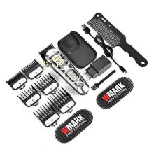 (Ng-130 silver) New Wmark Ng-130 Wireless Charging Professional Men's Barber Tool Type-c Interface With Base Electric Clipper