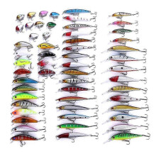 2026 56 pcs Mixed Fish Crankbait Lure Set! Bass Crappie Walleye Pike All Lures! Fishing!