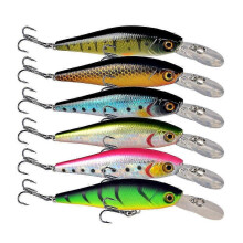2026 Pack of 6 Fishing Wobblers of Pike 100mm/10g Artificial Topwater Fishing Lure with Minnow Power Long Casting Bass Jerkbait