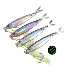 Fishing Jigs 80g | Artificial Fishing Lure 4pcs | 3D Eyes | Laser Effect | Luminous Effect to Fishes Attract 2025