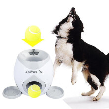 Dog Pet Toys Tennis Falls Out  Automatic Throwing Machine Ball Throw Device Section Emission Dog for Small Dog Feeder