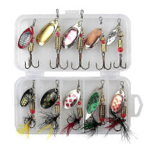 JiaWei Set of 10 Metal Fishing Spoons Spinner Lure 2 to 8g 3.5g for Swallowfish and Crayfish Fishing Lures Set for River Lake Sea and Creek vys 2025