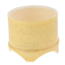 Plastic Reptile lizard Gecko Vivarium Feeding Food Dish Feeder Bowl Yellow