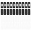 Thin Magnetic Door Holder Adhesive Installation Strong-Black 1