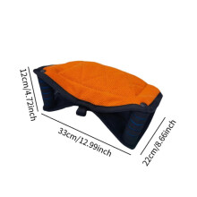 (33cmx22cmx12cm, orange) Dog Training Bite Pillow Interactive Play Portable Dog Tug Toy for Large Dog red