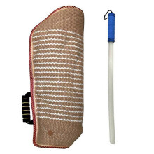 Durable Linen Dog Biting Sleeve for Arm for German Shepherd Medium Large Dog Training Household Outdoor  Yellow