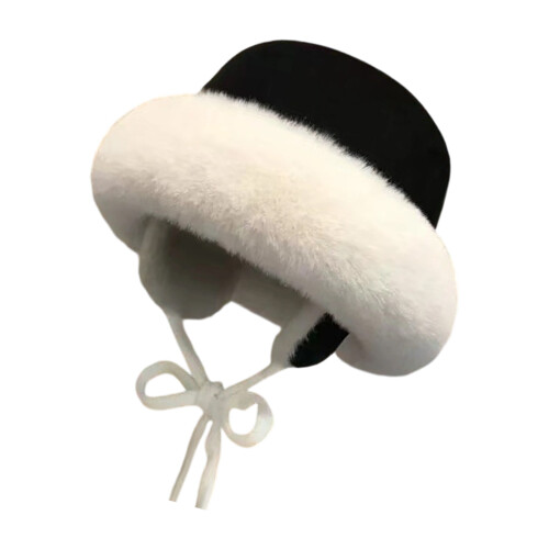 Lightweight Fisherman Hat Thick Construction Face-Black