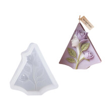 Silicone Candle Mould Human Face Flower Pattern for Family-1