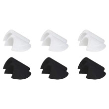 6Pairs Clothing Set-in Shaping Shoulder Pad-6 pairs 3 black and