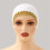 Solid Color Hijab Hat with Lace Flower Trim Muslims-White 4