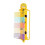 (Yellow) Jump Measuring Device, Vertical Jump Test Stick Pole Tool Trainer Measurement Test Tool with Adjustable Height Bouncer, Training Tool 1