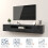 Black Marble Floating TV Stand 5