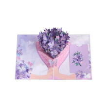 Daisy & Butterfly 3D Pop-up gratulationskort 13,5x18,5 cm