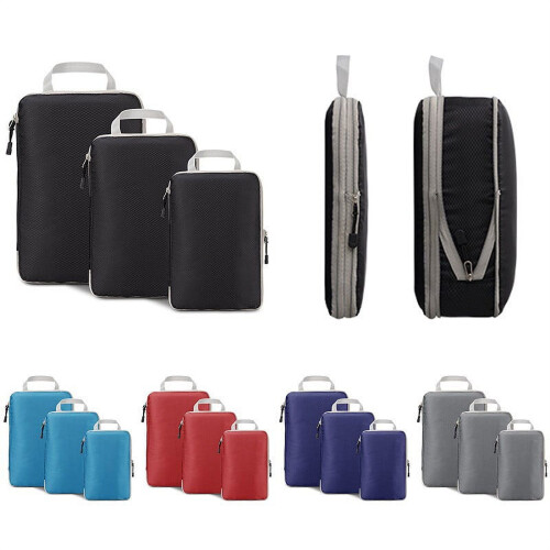 Compression Packing Cubes Navy 3-Piece Set 2
