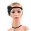 Schwarzer Vintage-Burlesque-Kopfschmuck mit Straußenfedern 4