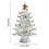 Glass Christmas Tree Decor with Star Green 3