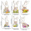 Rustic Wooden Easter Bunny Table Decor Set of 6 2