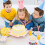 6 Curved Golden Cake Candles with Holders 4
