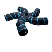 Indoor cat tunnel 5 way pet play tunnel collapsible tunnel tube