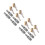 4Sets Reifenventil Luftadapter Langlebig Alu Messing Clip-Ventil 4