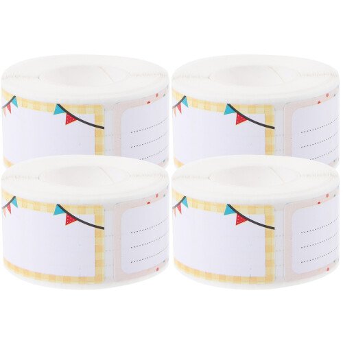 Writable Multi Color Name Stickers for School Office Supplies