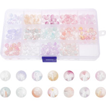 Small Glass Beads Clear and Colored for Craft and Jewelry DIY