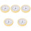 5Pcs Multi-Color Round Clock Head with Quiet Quartz Movement Durable 2