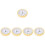 5Pcs Multi-Color Round Clock Head with Quiet Quartz Movement Durable 4
