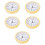 5Pcs Multi-Color Round Clock Head with Quiet Quartz Movement Durable 6