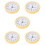 5Pcs Multi-Color Round Clock Head with Quiet Quartz Movement Durable 7