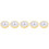 5Pcs Multi-Color Round Clock Head with Quiet Quartz Movement Durable 8
