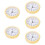 5Pcs Multi-Color Round Clock Head with Quiet Quartz Movement Durable 9