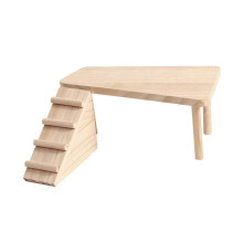 (as described, Style A) Hamster Platform with Ladder Hut Hamster Wood House for Gerbils Lemmings Rat Style A
