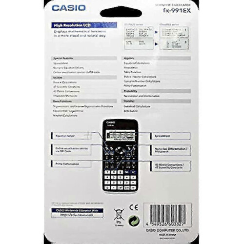 Casio Fx-991ex Advanced Engineeringscientific Calculator (uk Version) Black 1